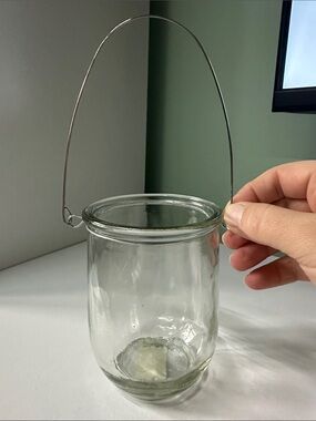 Kate Aspen Clear Glass Lantern with Metal Handle -25 Available